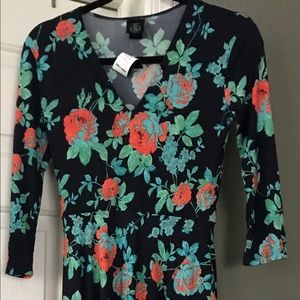 NWT XS Agnes & Dora Floral Curie Dress